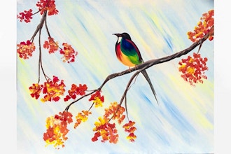 Paint Nite: Somewhere Over the Rainbow Bird